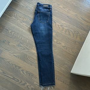 Articles of Society Jeans with Frayed Bottom Edge, Ankle Length